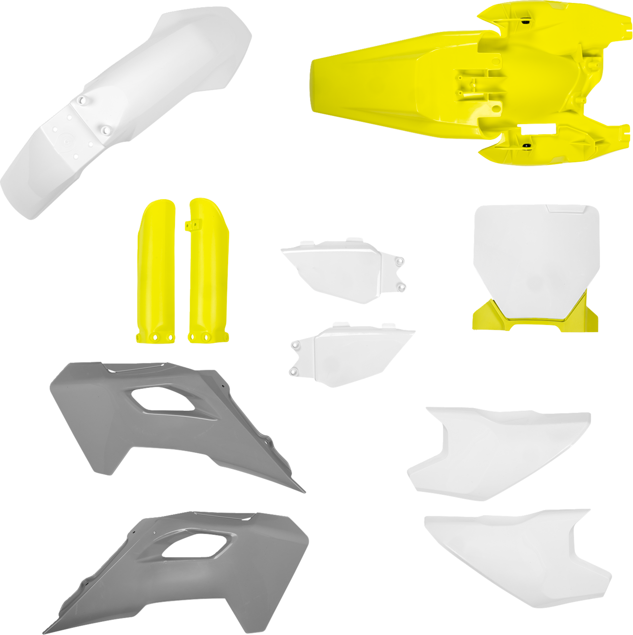 ACERBIS Full Body Kit - '25 OEM Gray/Yellow/White / Husqvarna / TC '24-'25 1403-4510