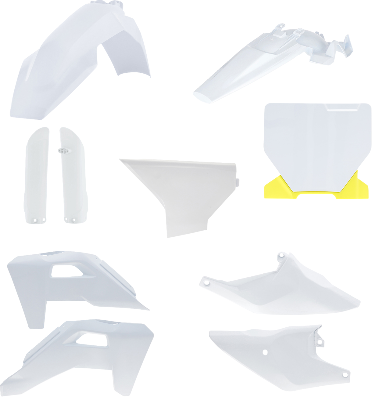 ACERBIS Full Body Kit -'25 OEM White/Yellow - Husqvarna / TC '25 1403-4411