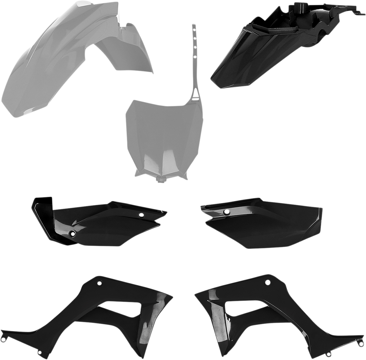 ACERBIS Full Body Kit - Gray/Black / Honda / CRF '19-'25 1403-3329