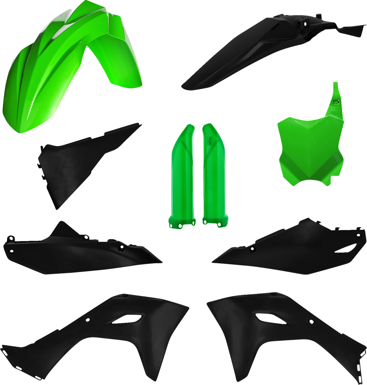 ACERBIS Full Body Kit - Green/Black / Kawasaki / KX '24-'25 1403-4044
