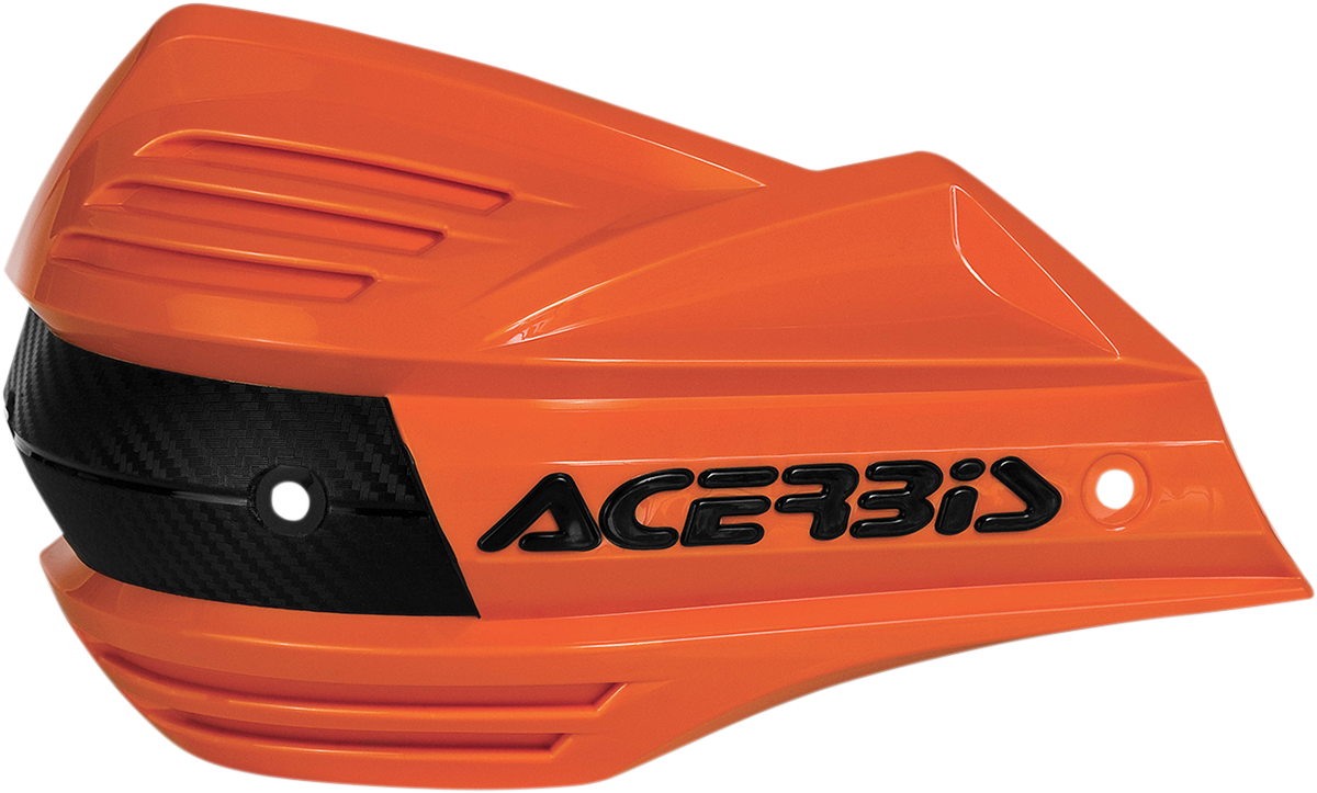 ACERBIS X-Factor Replacement Handshields - Orange/Black 0635-1154