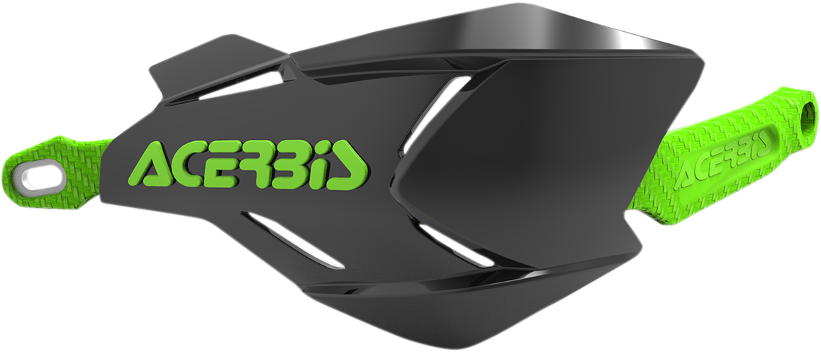 ACERBIS X-Factory Handguards - Black/Green 0635-1441