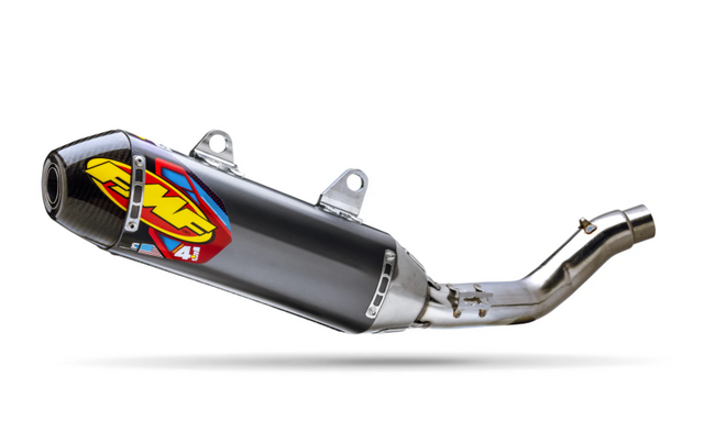 FMF Racing Kawasaki KX450F / KX450X 2024-2026 Factory 4.1 RCT Stainless SL (Slip-On) w/ Carbon End Cap 042403