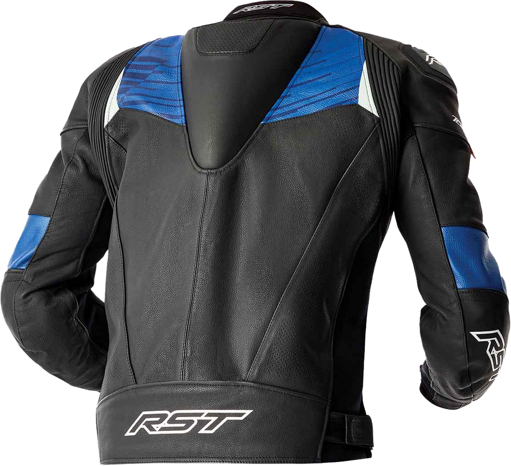RST Tractech Evo 5 CE Men's Leather Jacket - Black / Blue - View 6