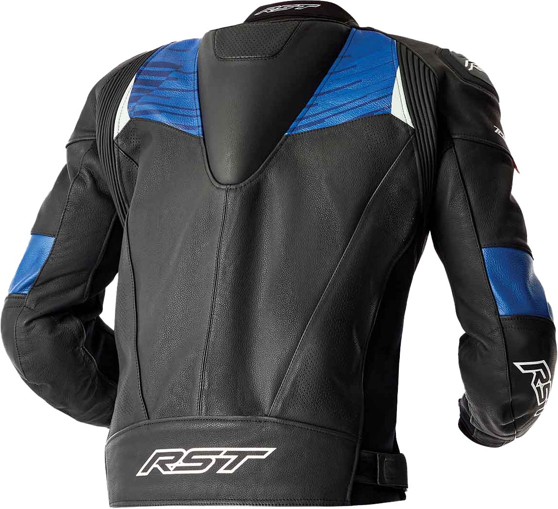 RST Tractech Evo 5 CE Men's Leather Jacket - Black / Blue - View 6