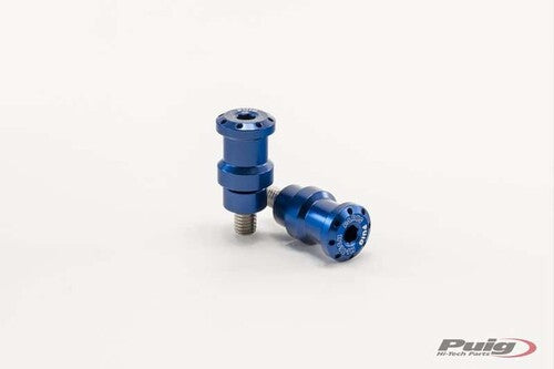 Puig 5923A Hi-Tech Swingarm Spools 8mm Blue 2-Pack