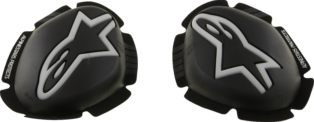 ALPINESTARS GP Plus Knee Sliders - Black/White 2840-0206