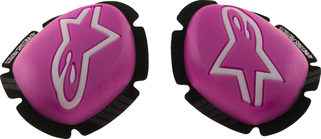 ALPINESTARS GP Plus Knee Sliders - Pink Fluo/White 2840-0210