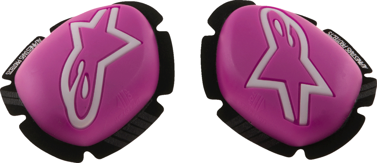 ALPINESTARS GP Plus Knee Sliders - Pink Fluo/White 2840-0210
