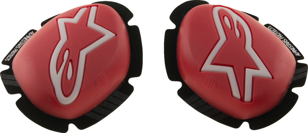ALPINESTARS GP Plus Knee Sliders - Red/White 2840-0208