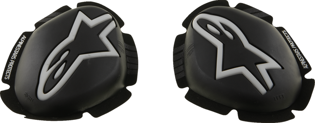 ALPINESTARS GP Plus Knee Sliders - White/Black 2840-0207
