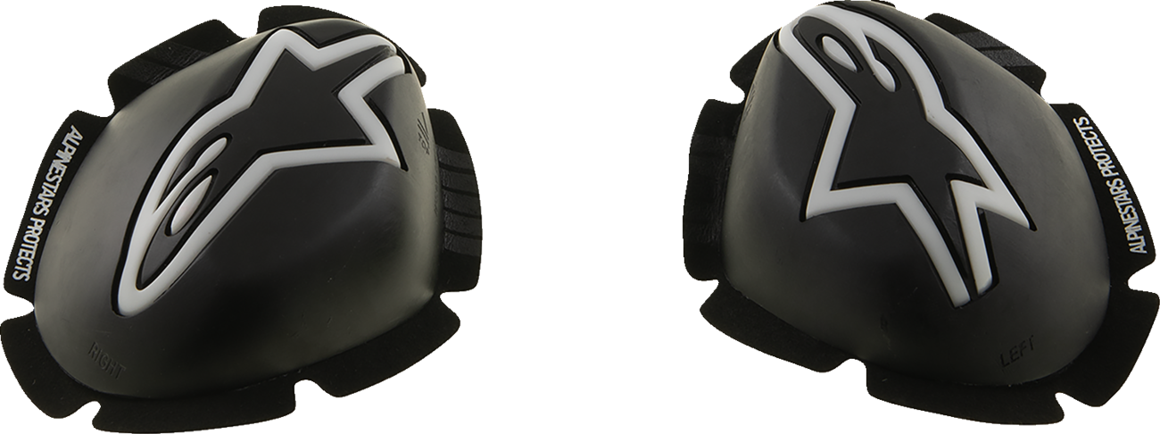 ALPINESTARS GP Tech Knee Sliders - Black/White 2840-0203