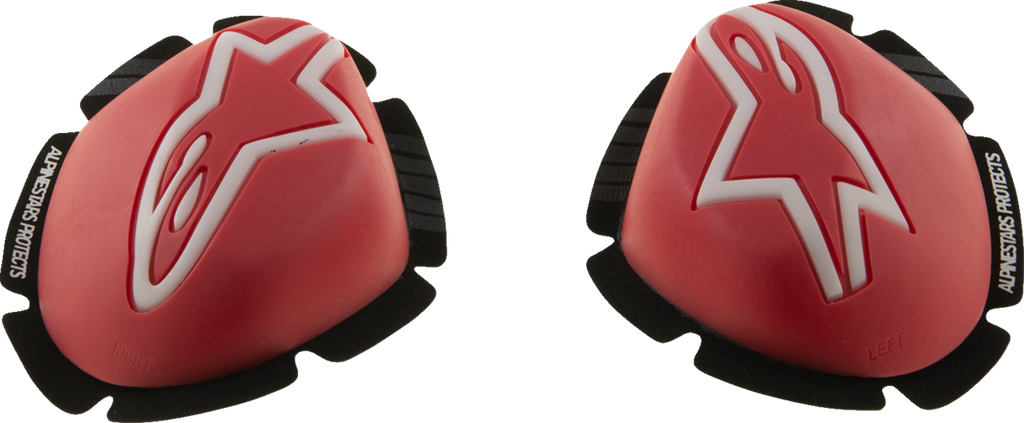ALPINESTARS GP Tech Knee Sliders - Red/White 2840-0205