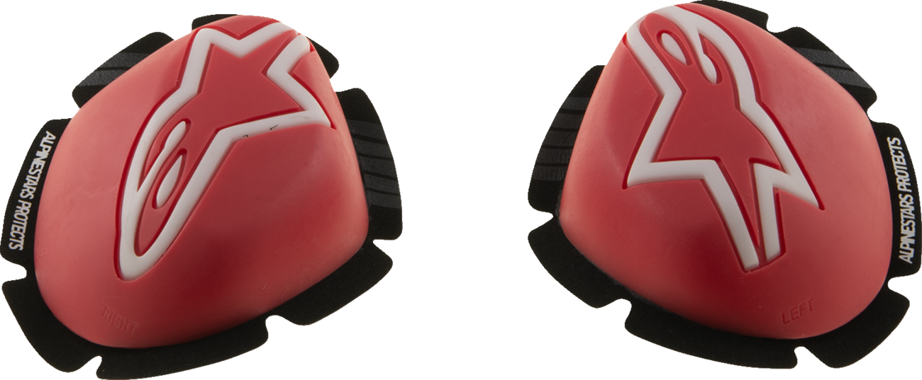 ALPINESTARS GP Tech Knee Sliders - Red/White 2840-0205