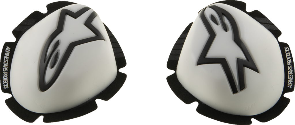 ALPINESTARS GP Tech Knee Sliders - White/Black 2840-0204