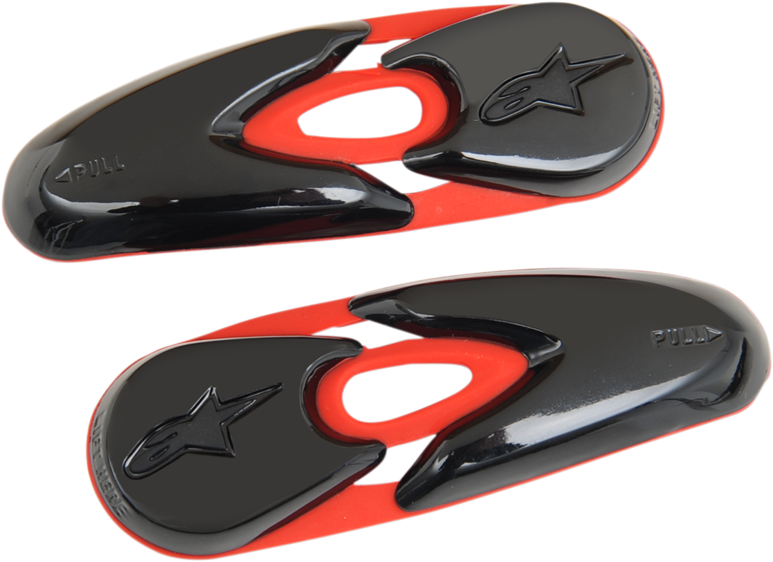 ALPINESTARS Replacement Boot Toe Sliders — SMX Plus 2013 - 2015 - Toe Sliders / SMX Plus / Black/White 3430-0492