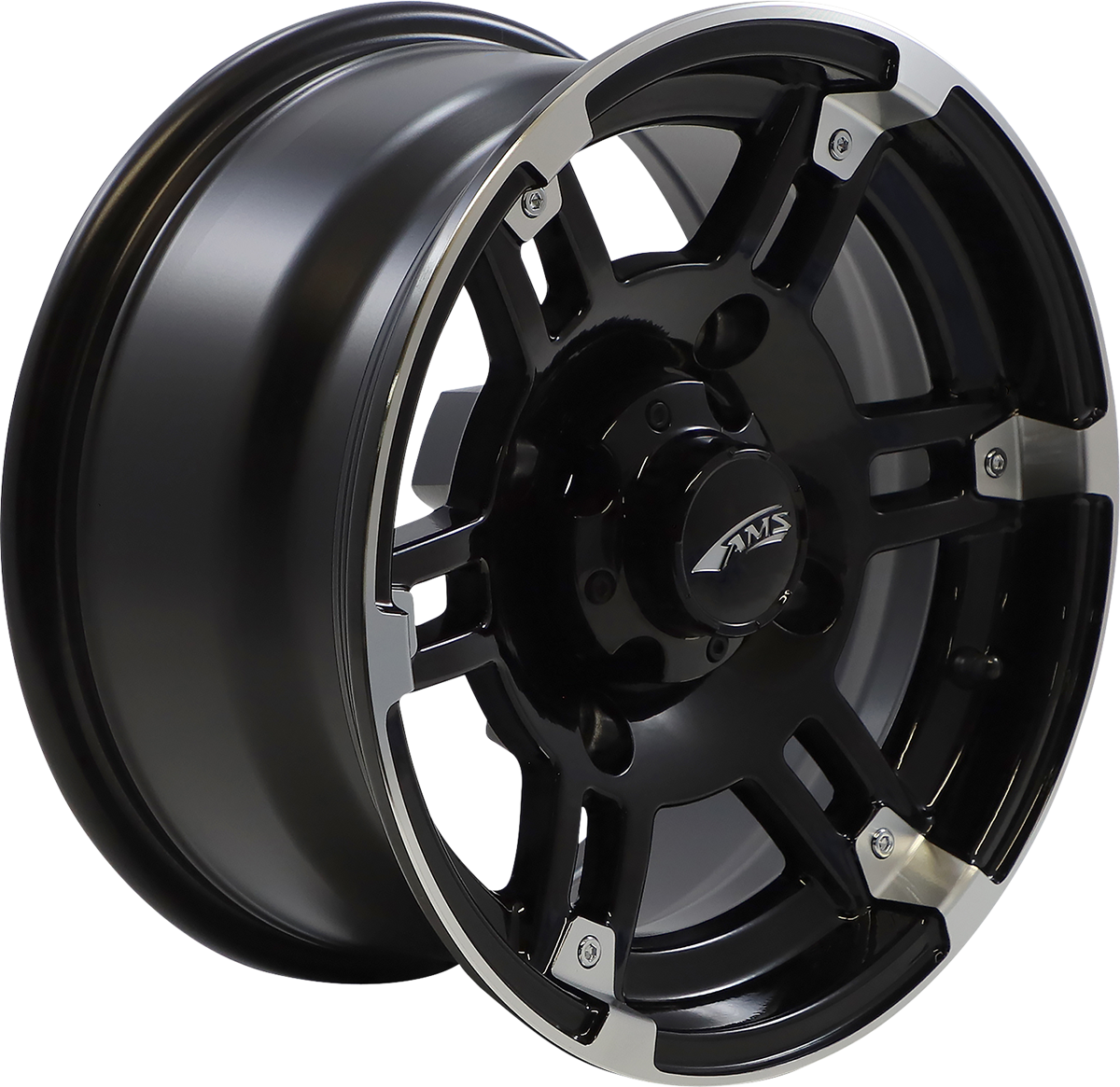 AMS Wheel - Roll'n 104 / Front/Rear / Machined Black / 14x7 / 4/156 / 4+3 0230-0750