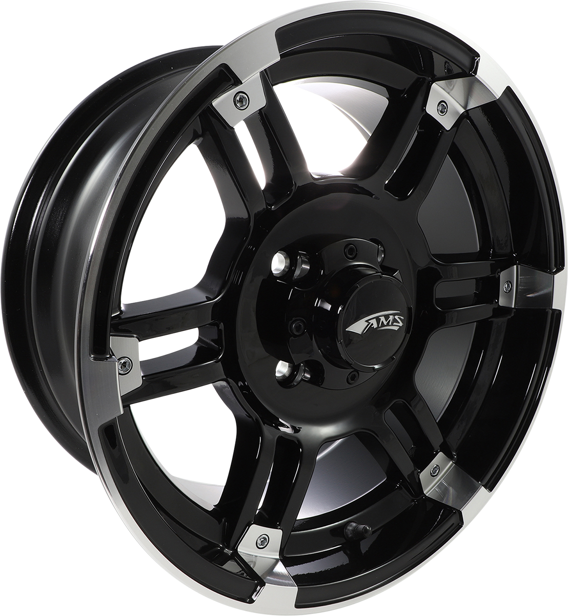 AMS Wheel - Roll'n 104 / Front/Rear / Machined Black / 15x7 / 4/110 / 5+2 0230-0908