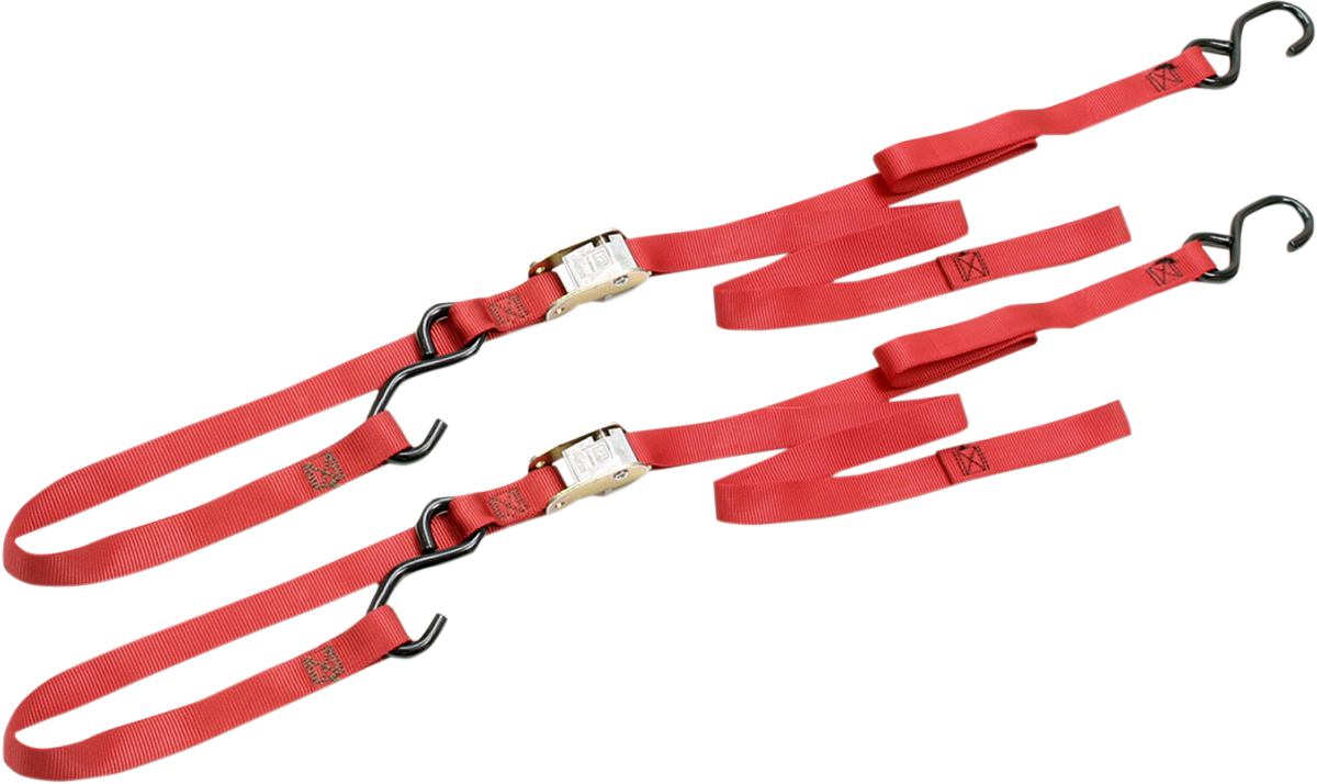 ANCRA Integra Tie-Down Straps - 1" x 5-3/4' / Red 3920-0002