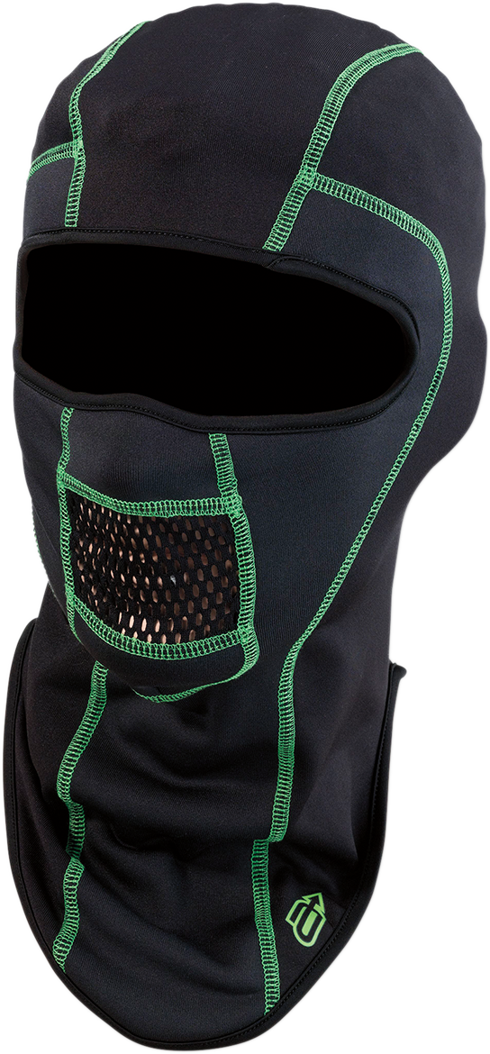 ARCTIVA Balaclava Pro Stretch - Black/Green / Large/XL 2503-0378