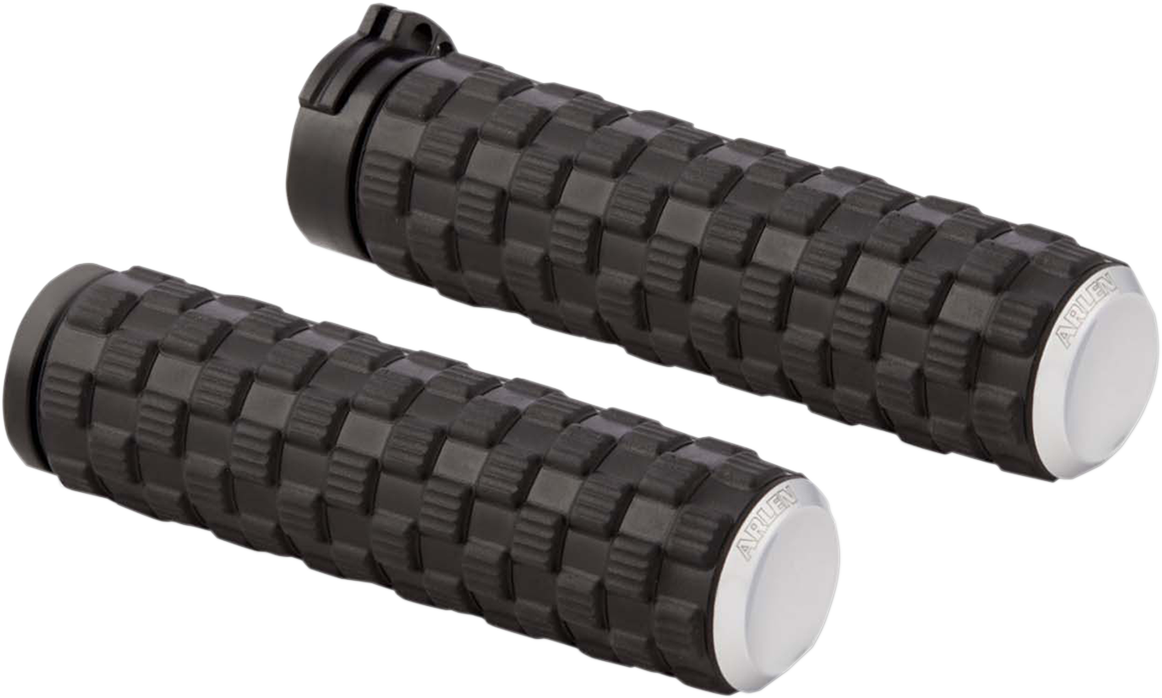 ARLEN NESS Air Trax Grips - Cable / Chrome 0630-2600