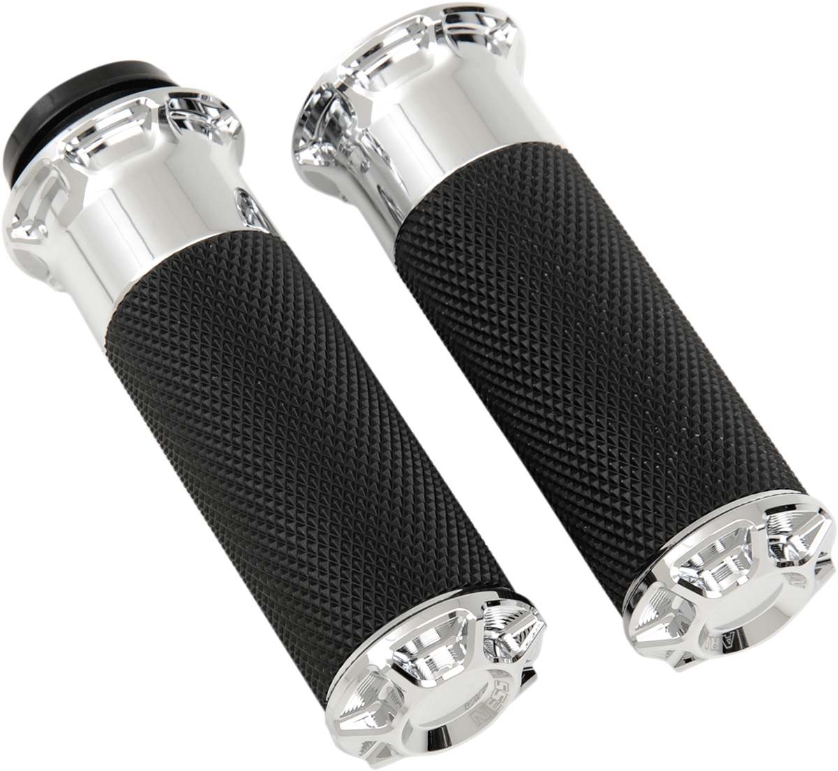 ARLEN NESS Beveled Grips - TBW / Chrome 0630-1160