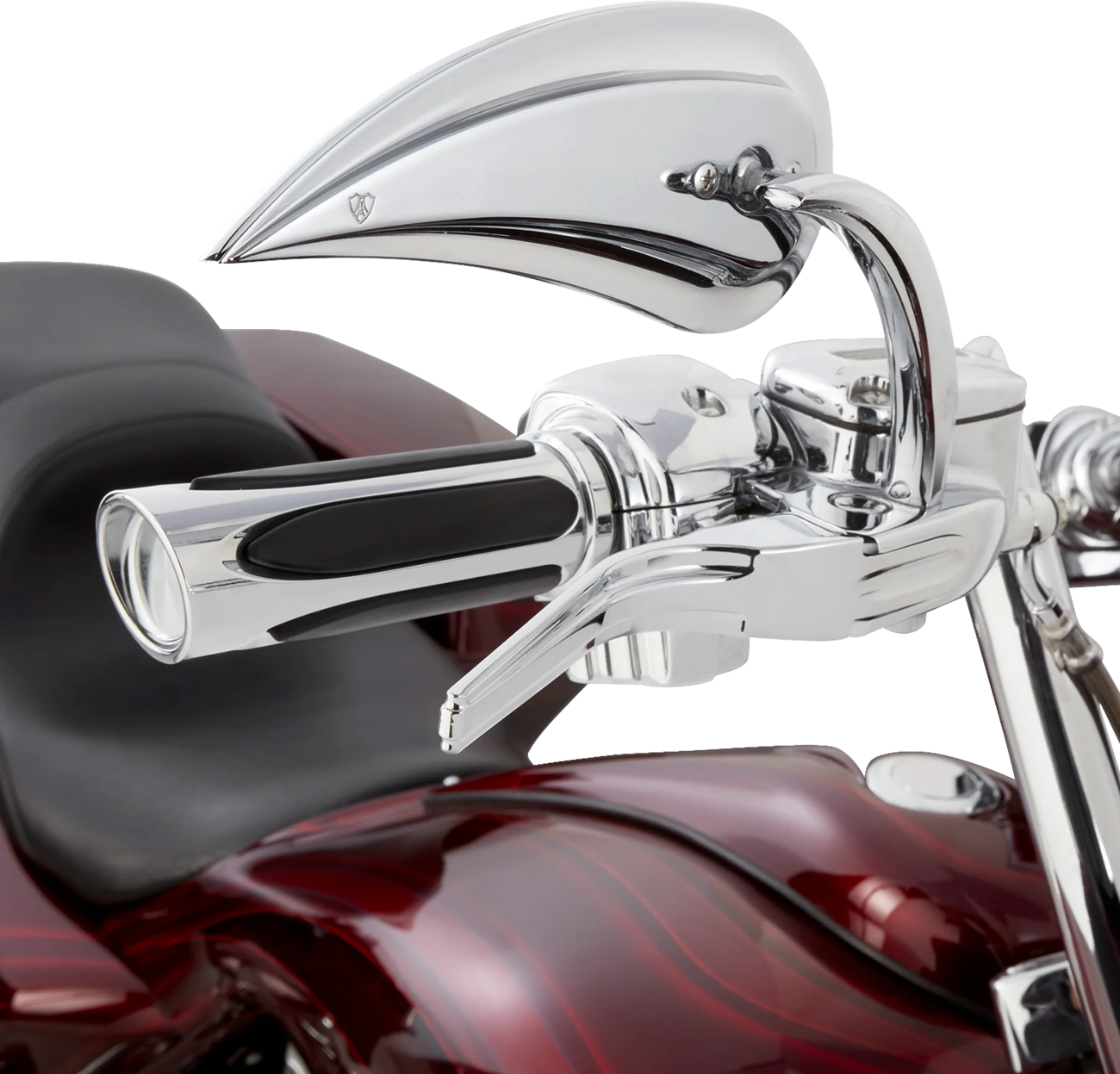 ARLEN NESS Deep Cut Comfort Series Grips - TBW / Chrome 0630-3271
