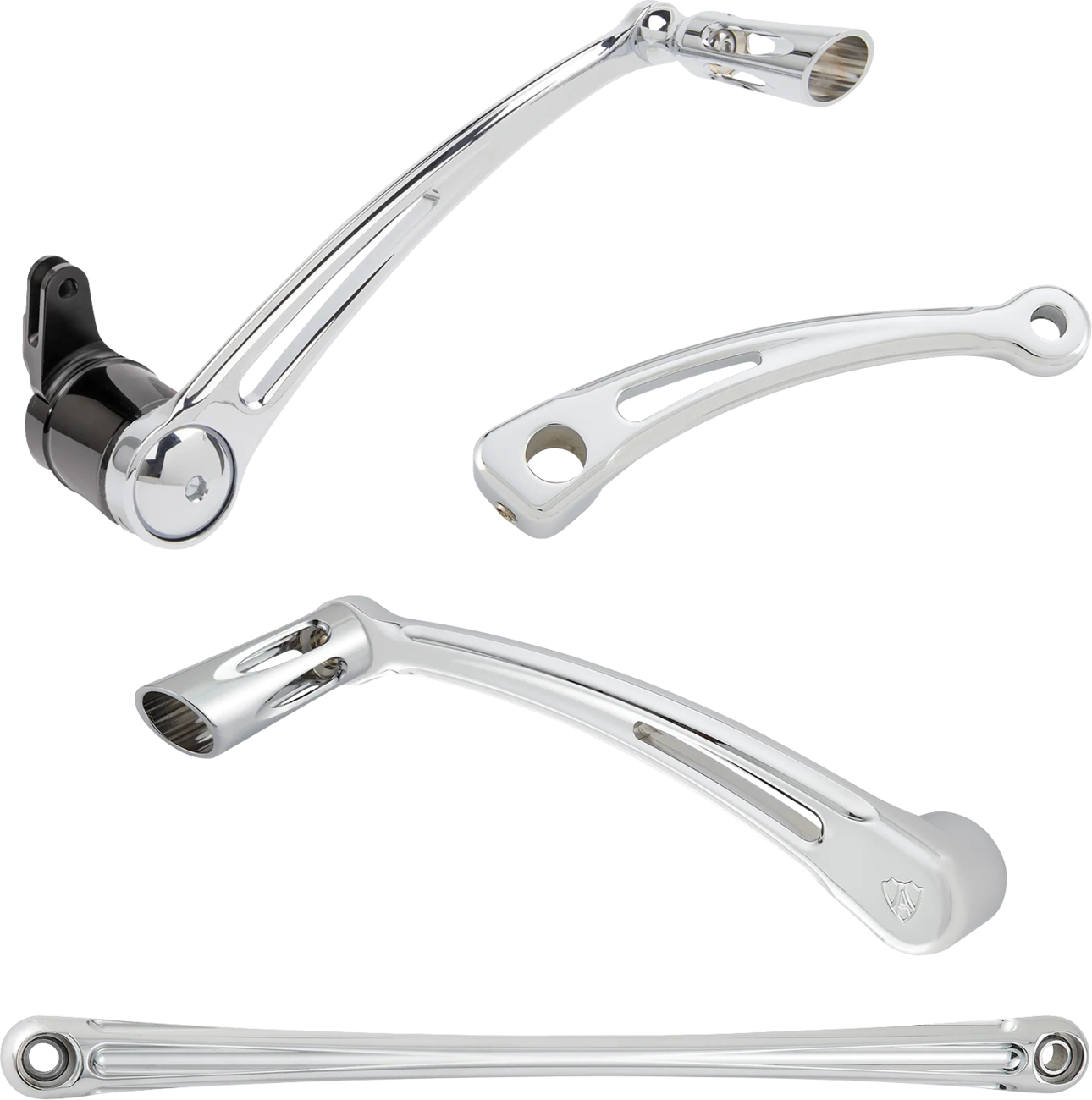 ARLEN NESS Deep Cut Foot Control Kit w/ Heel/Toe Shifter - Chrome 1623-0560
