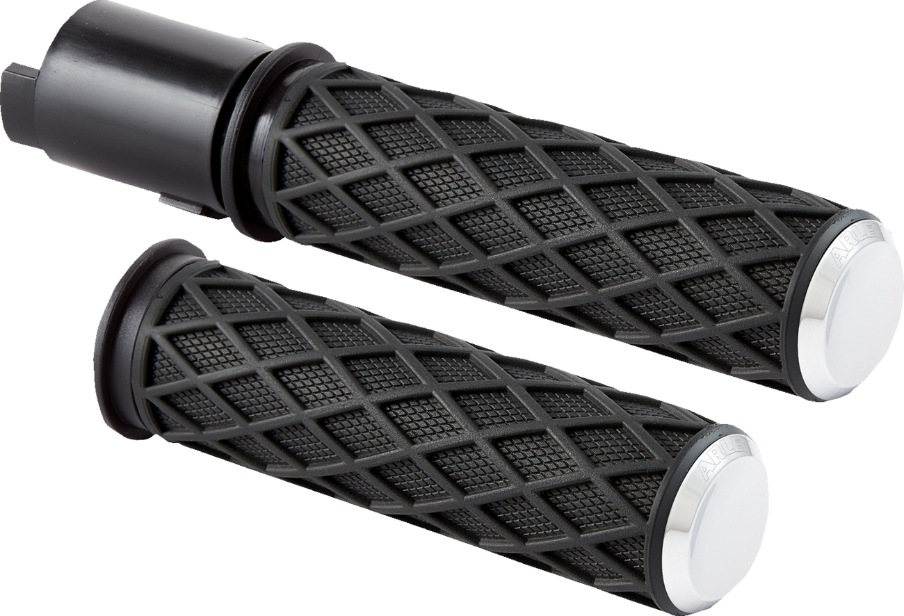 ARLEN NESS Diamond Grips - TBW / Chrome 0630-3259