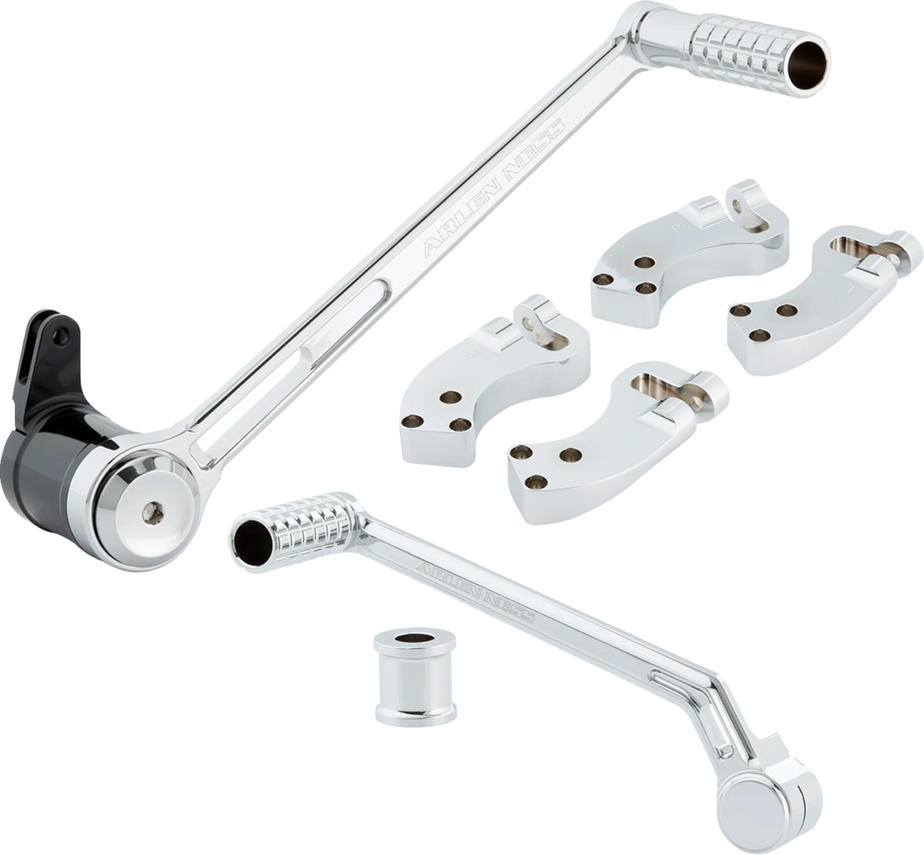 ARLEN NESS Extended Foot Control Kit - 3" / Chrome 1623-0602