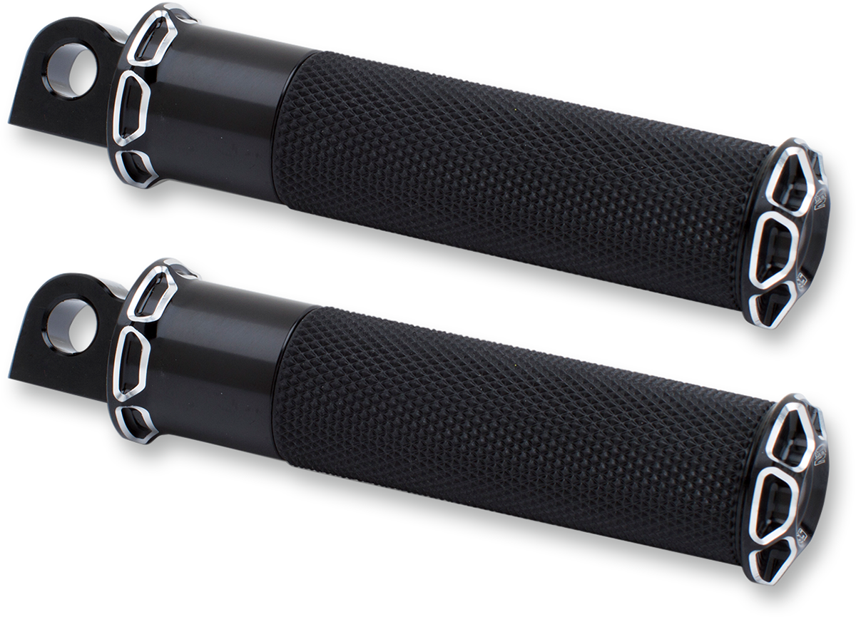 ARLEN NESS Foot Pegs - Beveled / Black 1620-1097