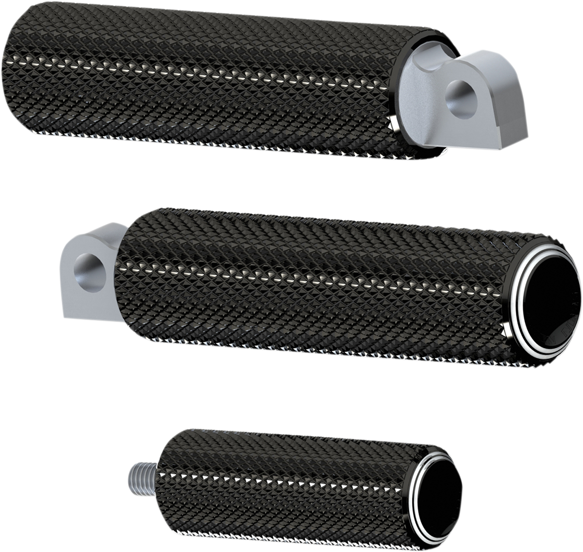 ARLEN NESS Foot Pegs - Dual Ring / Black 1620-1741