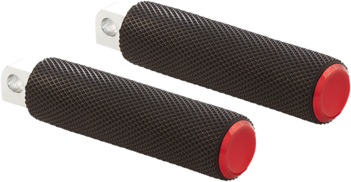 ARLEN NESS Foot Pegs - Knurled / Red 1620-1965