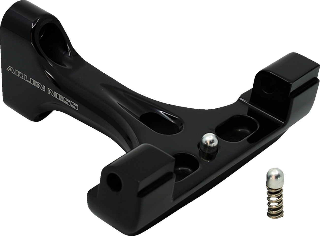 ARLEN NESS Forged Floorboard Mounts - Passenger / All Black 1621-1172