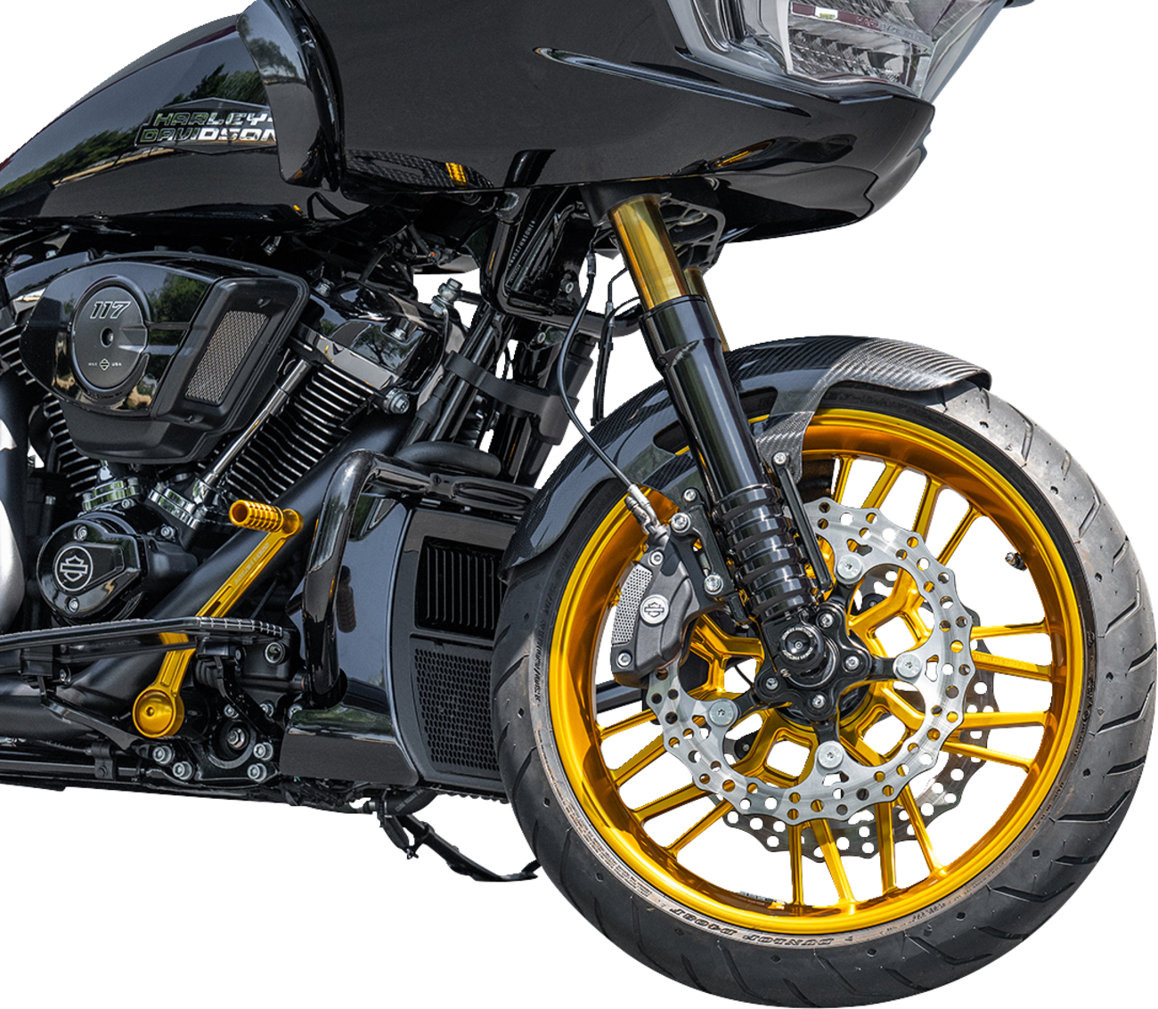 ARLEN NESS Front Fender - Cafe / 19" / Carbon Fiber / FLT '24-'25 1401-1069