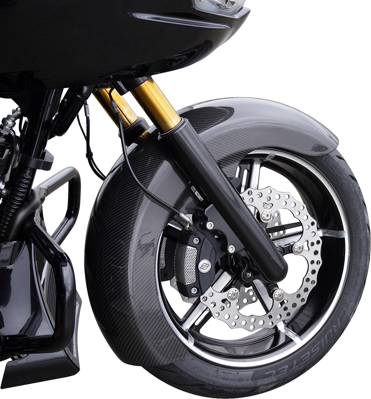 ARLEN NESS Front Fender - Fat Wrapper / 18" / Carbon Fiber / FLT '24-'25 1401-1099