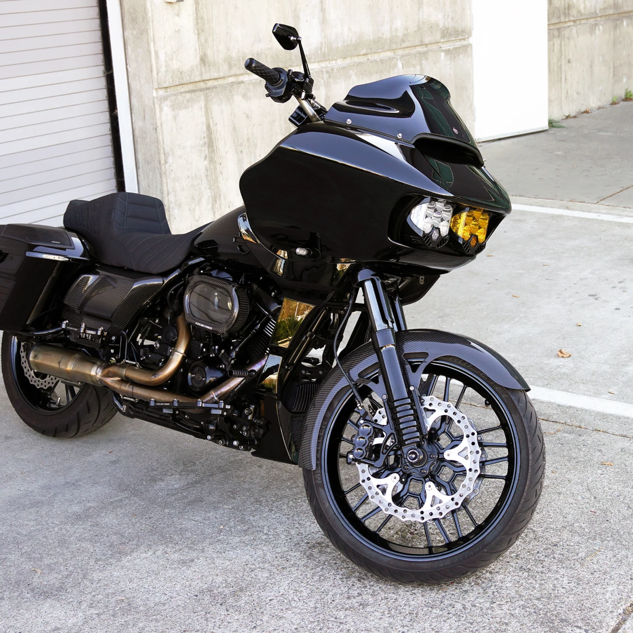 ARLEN NESS Front Fender - Wrapper / 21" / Carbon Fiber/Gloss / HD Touring '14-'23 1401-1205