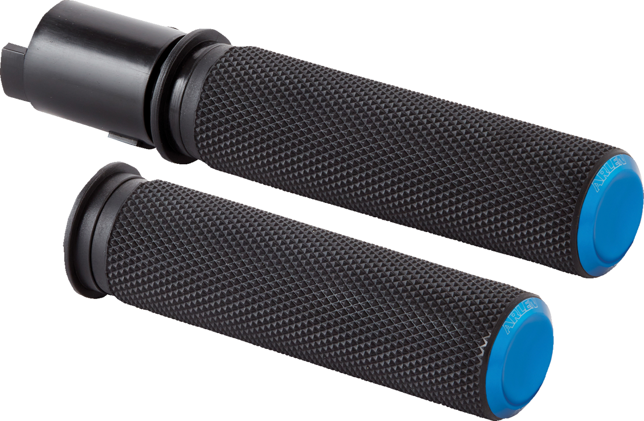 ARLEN NESS Knurled Grips - TBW / Blue 0630-3255