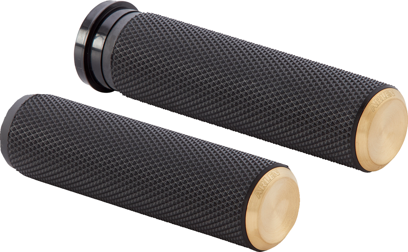 ARLEN NESS Knurled Grips - TBW / Brass 0630-1479