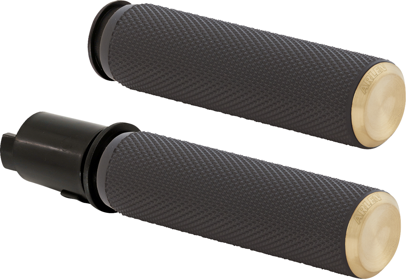 ARLEN NESS Knurled Grips - TBW / Brass 0630-3254