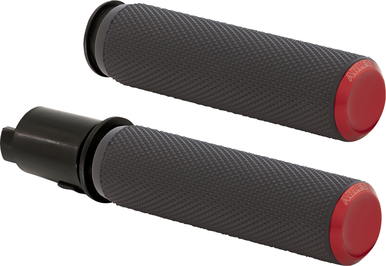 ARLEN NESS Knurled Grips - TBW / Red 0630-3257