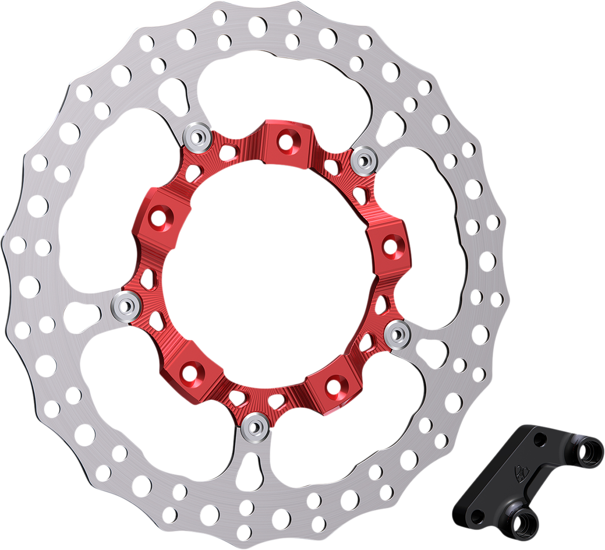 ARLEN NESS Rotor 14" - Front Left / Red 1710-3963
