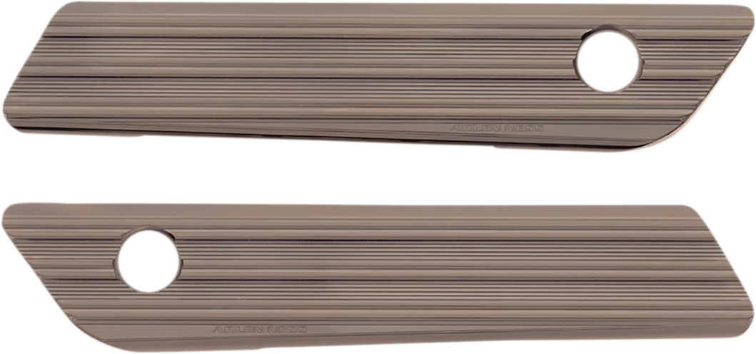ARLEN NESS Saddlebag Latch Covers - Titanium 3501-1639