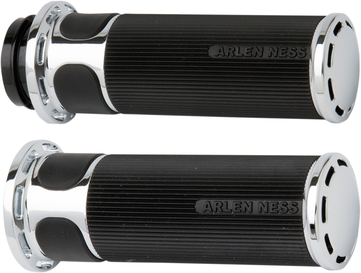 ARLEN NESS Slot Track Grips - TBW / Chrome 0630-1025