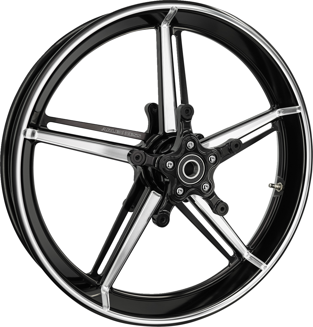 ARLEN NESS Wheel with Hub/Adapter - Factory 24 / Front / Black/Contrast Cut / 19x3.25 0201-2642