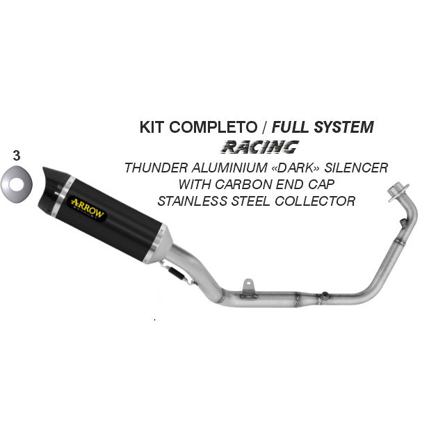 51020akn Arrow Honda CB125R 2024-current Exhaust 51020akn