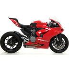 Arrow Panigale V2 955cc 2020 -2024/Streetfighter V2 22/24 Racing Titanium Work Exhaust (R+L) With Welded Stainless Steel Link Pipe 71160pk