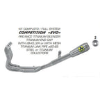 71206CP Arrow K63 S1000RR 20-25/M1000RR 23-24 Competition Evo Full Exhaust Titanium with STEEL headers