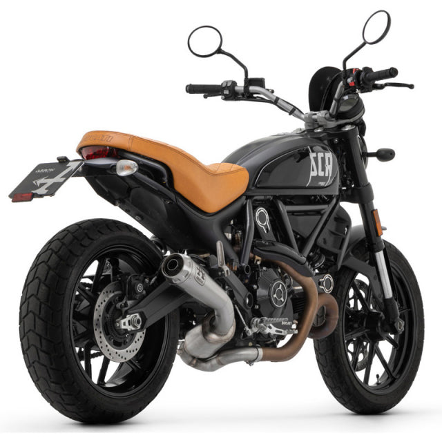 Arrow 71224PR Pro-Race Slip-on Exhaust, Titanium for Ducati Scrambler 800 Icon 2021-2022 With Link Pipe 71224pr