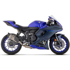 71231PTZ Arrow Exhaust Competition Full Exhaust, Titanium with Stainless for Yamaha YZF-R7 21-25
